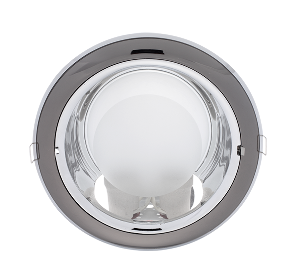 GL206E DOWNLIGHT GRAPHITE/CHROME 2XE27