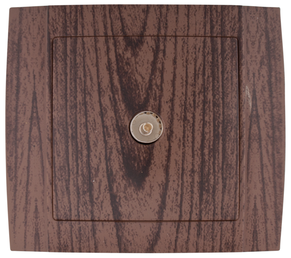 SR-2508 TV SOCKET WENGE