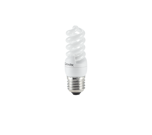 COMPACT FLUORESCENT LAMP SPIRAL D2 E27 11W 6400K