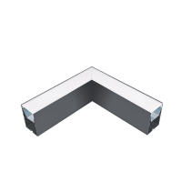 L-CORNER FOR LED PROFILES S77 SERIES GREY SURFACE
