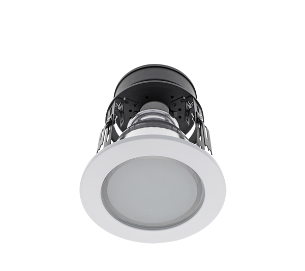 GL120E DOWNLIGHT FOR BATHROOM IP 44, WHITE 1XE27 