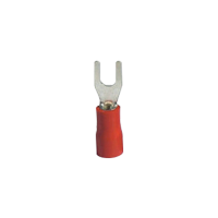 SVS 1.25-5 INSULATED FORK TERMINALS/RED (100 pcs. per pack)