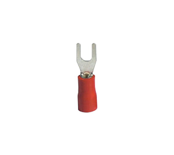 SVS 1.25-5 INSULATED FORK TERMINALS/RED (100 pcs. per pack)