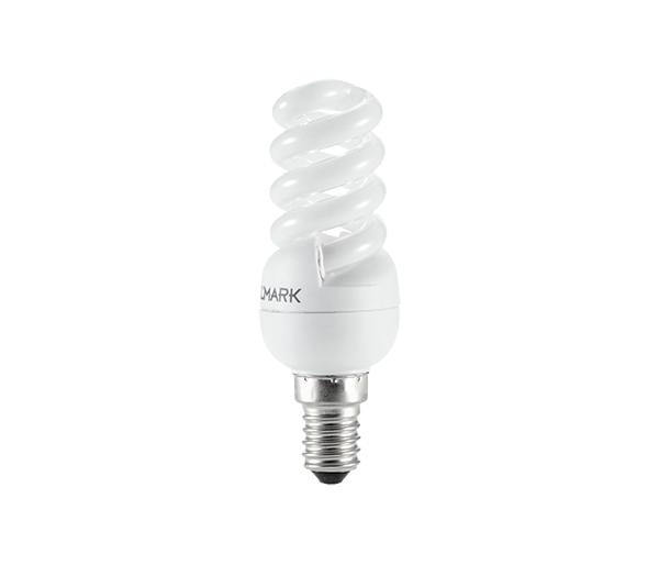 COMPACT FLUORESCENT LAMP SPIRAL D2 E14 9W 2700K