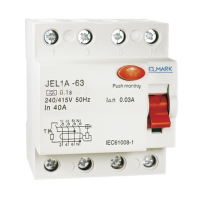RESIDUAL CURRENT DEVICE JEL1A 4P 80A/100MA