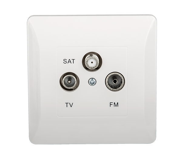 SPLENDOR EL0668 TV, FM, SAT SOCKET WHITE