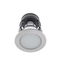 GL120E DOWNLIGHT FOR BATHROOM IP 44, SATIN NICKEL 1XE27