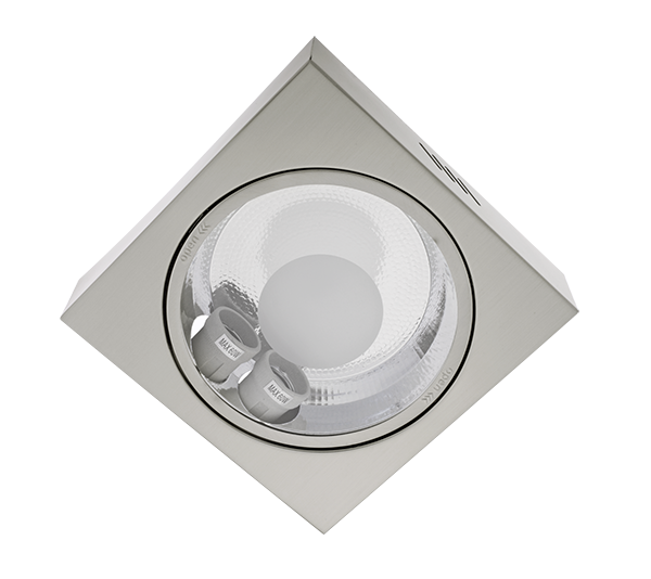 LED DOWNLIGHT GL214 + 2XLED STICKS 9W 2700K SATIN NICKEL   