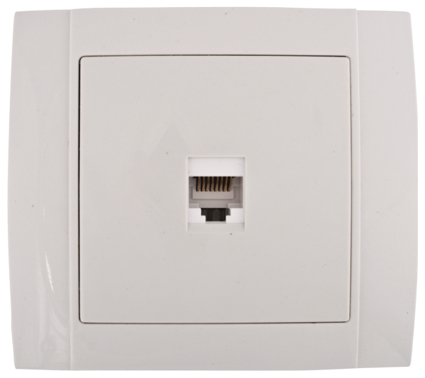 SR-2507N COMPUTER SOCKET WHITE